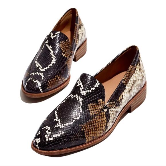 Madewell The Frances Loafer on Snake Embossed Leather - Picture 1 of 6
